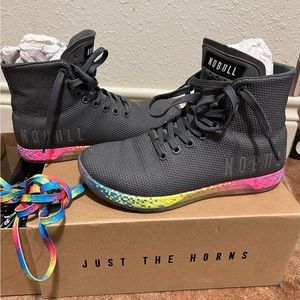 No Bull High Top Glitch Trainers